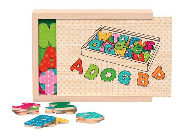Playtive Wooden Magnetic Shapes/​Number/​Letters