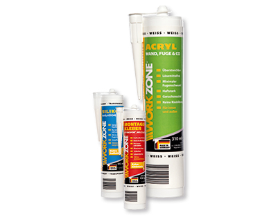 Silicone/Colle de montage/Acrylique WORKZONE(R)
