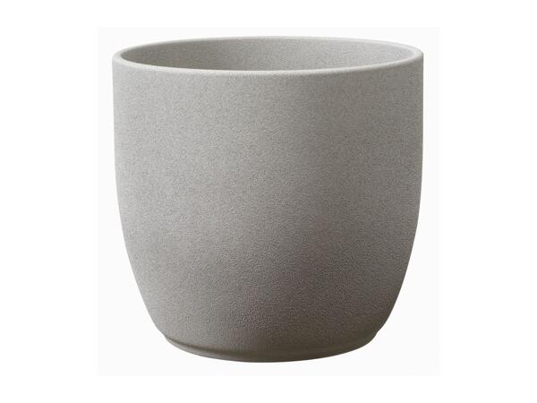 Ceramic Pot round 24cm stone