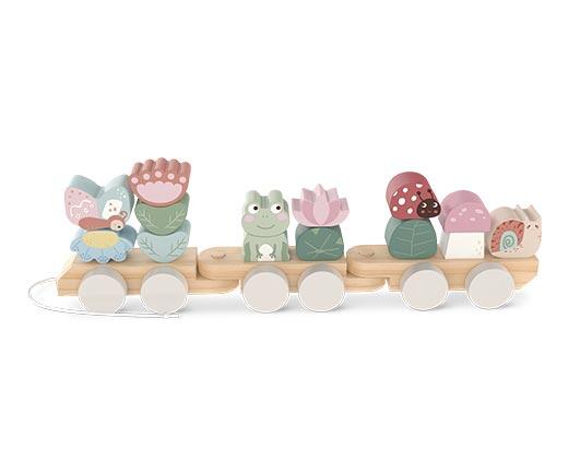 Bee Happy Wooden Pull Along Train