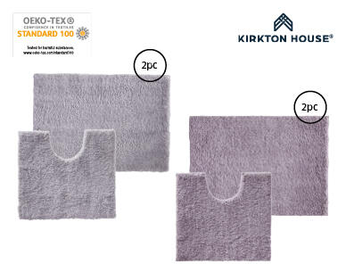 Microfibre Bath Mat 2pc Set