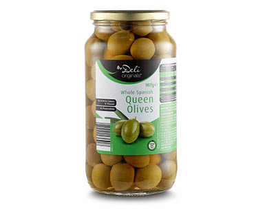 Spanish Queen Whole Olives 907g