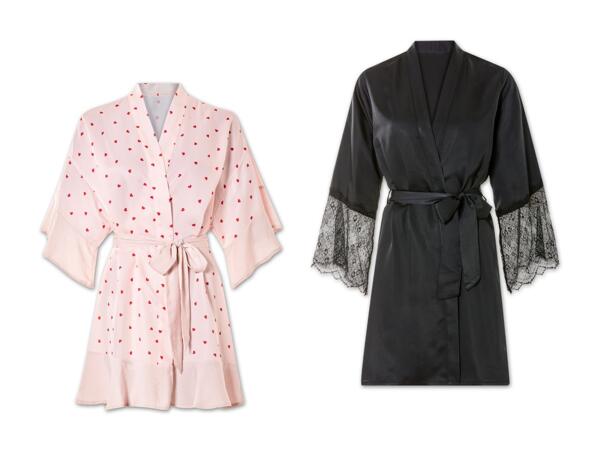 Damen Satin-Kimono