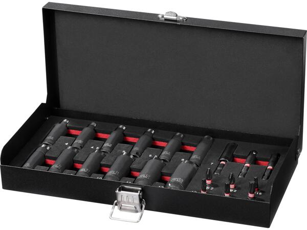 Impact Socket & Bit Set, 21 Pieces