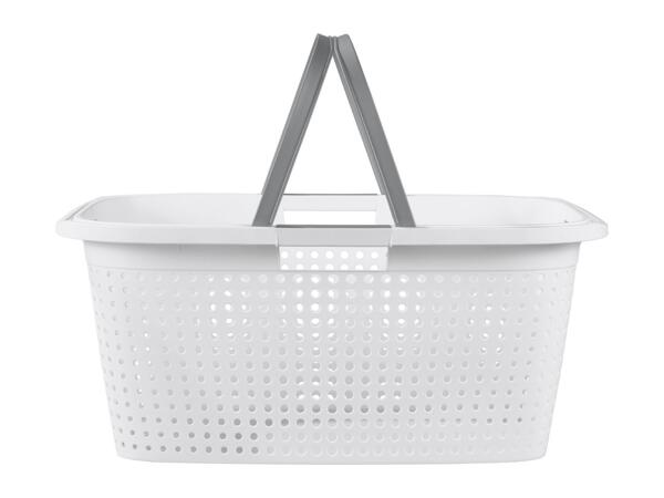 White Laundry Basket