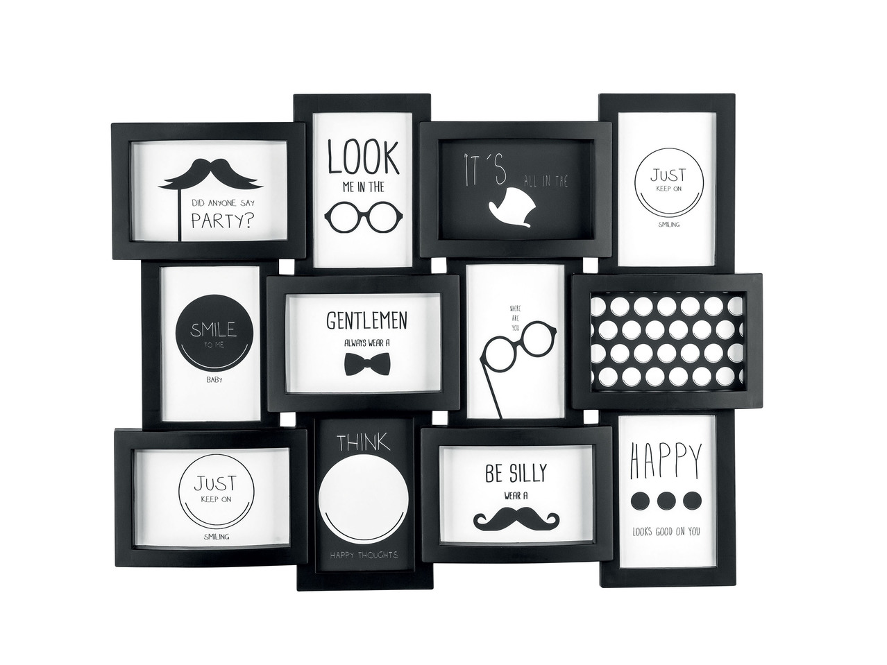 Collage Photo Frame or Photo Frame Set, 8 pieces