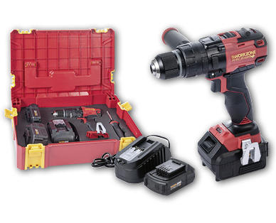 WORK ZONE TITANIUM Trapano avvitatore a percussione a batteria premium da 18 V