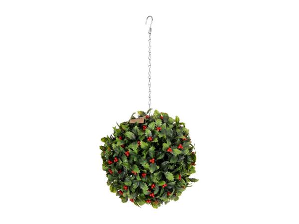 Artificial Hanging Holly Ball