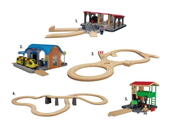 Chemin de fer en bois, set d'extension