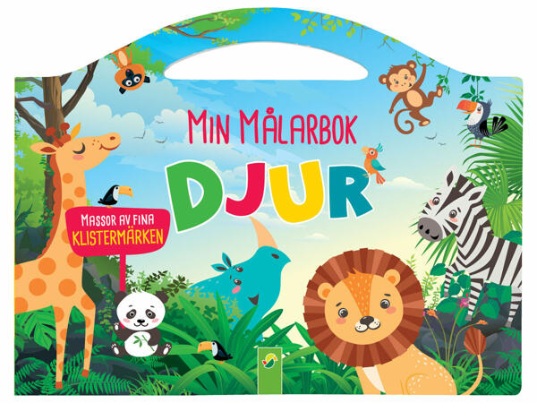 Målarbok med klistermärken