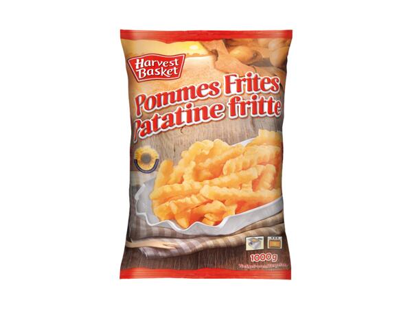 Wavy frozen chips