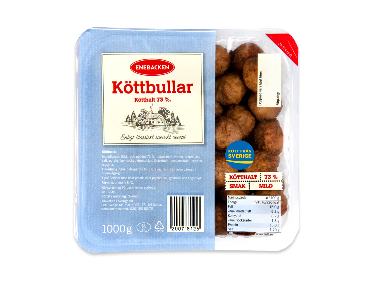 Färska köttbullar
