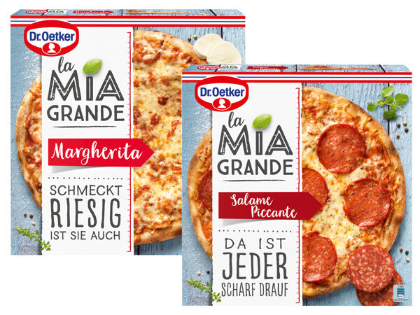 Dr. Oetker La Mia Grande Margherita oder Salame Piccante