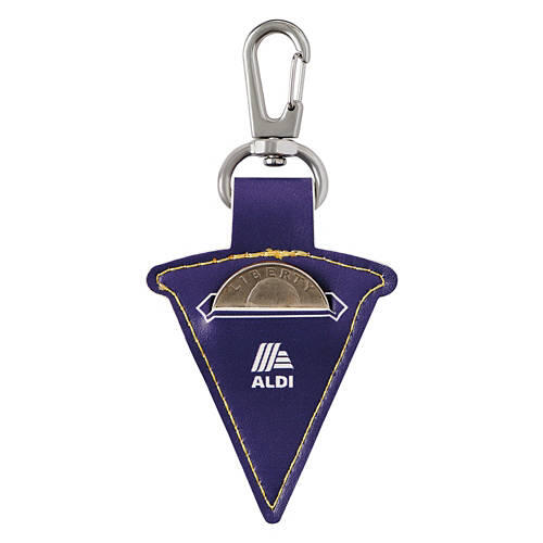 Pizza Shaped ALDI Gear Keychain