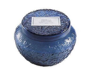 Embossed Glass Candle 397g