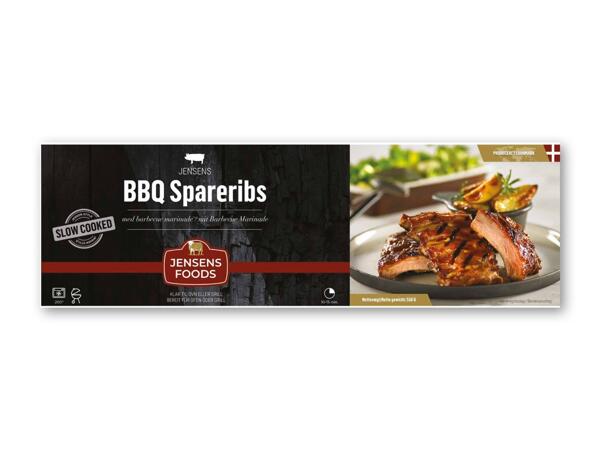 Jensens pulled chicken eller spareribs med BBQ
