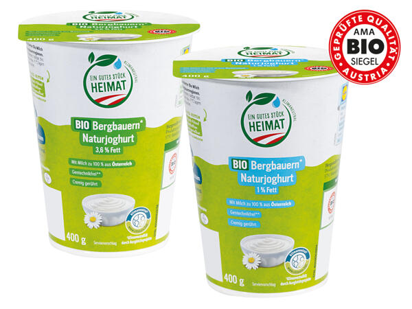 Bio Bergbauern Naturjoghurt