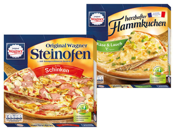 WAGNER Original Steinofen Pizza oder herzhafter Flammkuchen