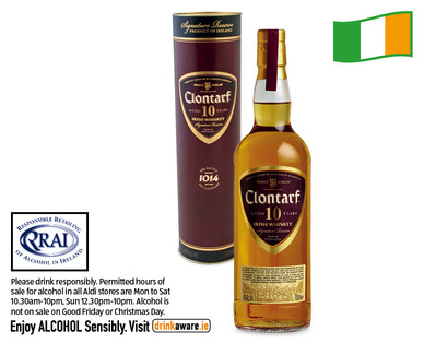 Clontarf 10 Year Old Irish Whiskey