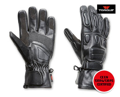 Padded Leather Motorcycle Gloves