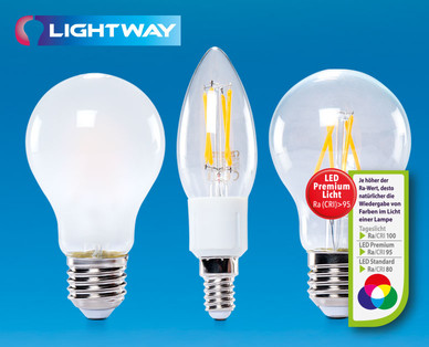 LIGHTWAY LED-Glasserie, dimmbar
