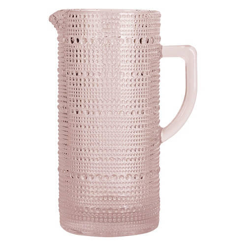 Hobnail Pitcher, Pink