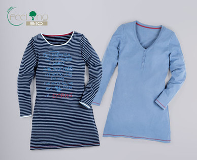 GREEN FEELING BIO Damen-Sleepshirt, Baumwolle (Bio)