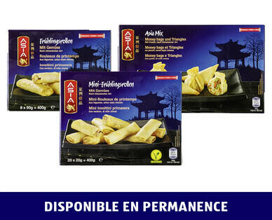 ASIA 
 ROULEAUX DE PRINTEMPS/MÉLANGE ASIATIQUE