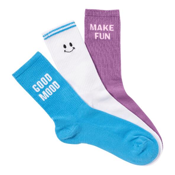 UP2Fashion(R) 				Good-Mood-Sportsocken, 3 Paar
