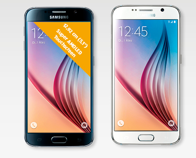 SAMSUNG Galaxy S6 (64 GB) 12,92 cm (5.1") Smartphone mit AndroidTM 5.0 Next is Now