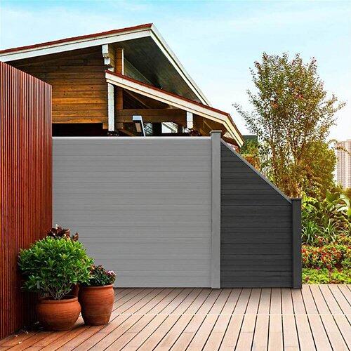 HOME DELUXE WPC Sichtschutzzaun CALLADO - Schrägelement
