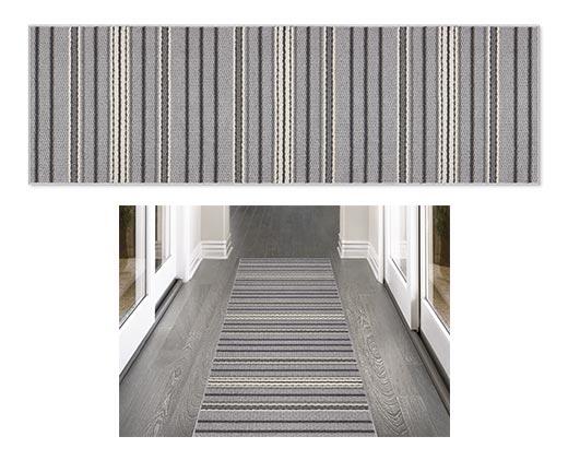 Huntington Home 2' x 6' Berber Stripe Utility Runner