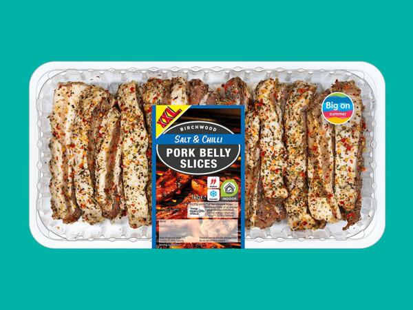 Birchwood Salt & Chilli Pork Belly Slices