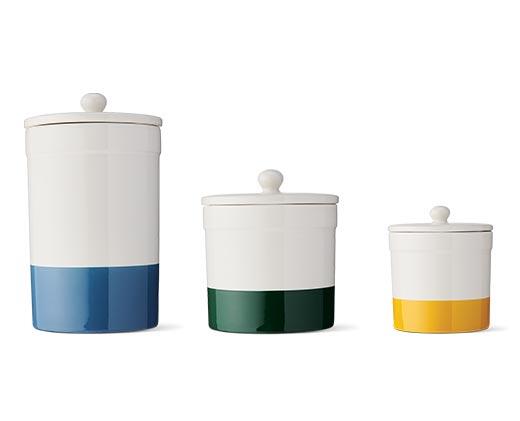 Crofton 
 Ceramic Color-Dipped Canister Set