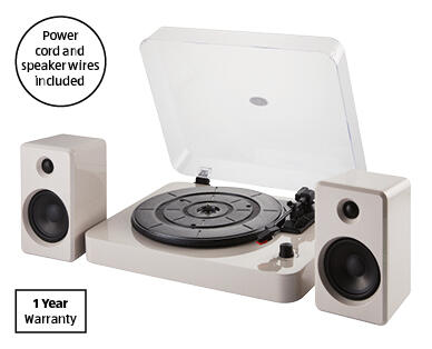 Turntable with Speakers