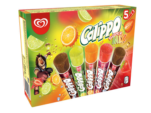 Glaces à l'eau calippo