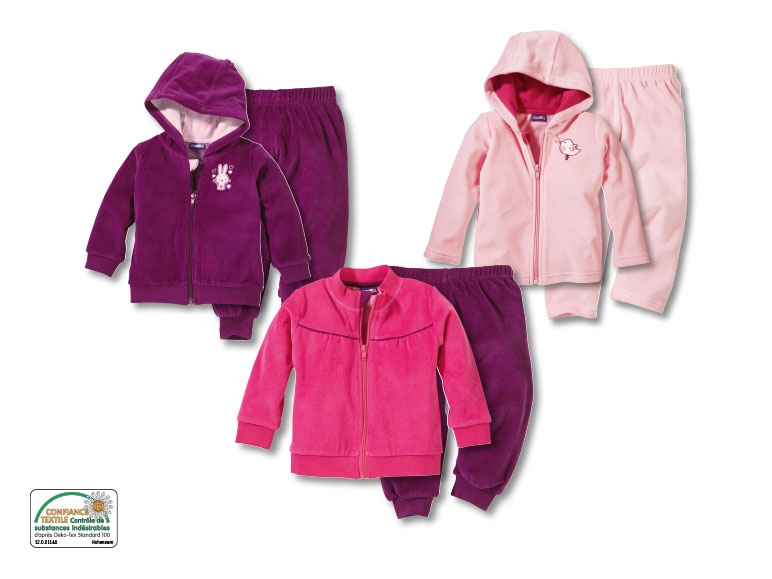 Ensemble en velours bébé