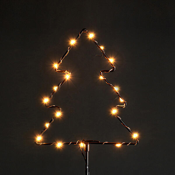 LED-Winter-Gartenstecker