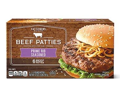 Cattlemen's Ranch 
 Prime Rib or Pub Style Seasoned Beef Patties