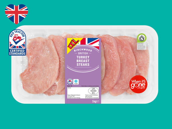 Birchwood British Turkey Breast Steaks