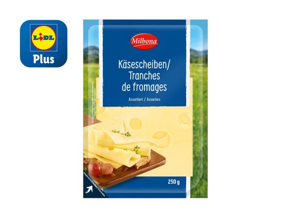 Tranches de fromages assorties