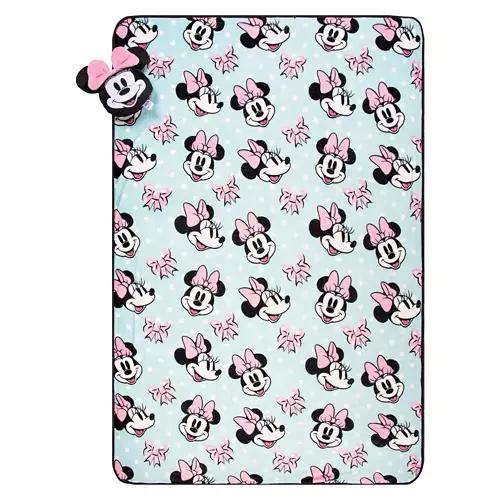 Kids Pillow & Blanket Set - Minnie Mouse