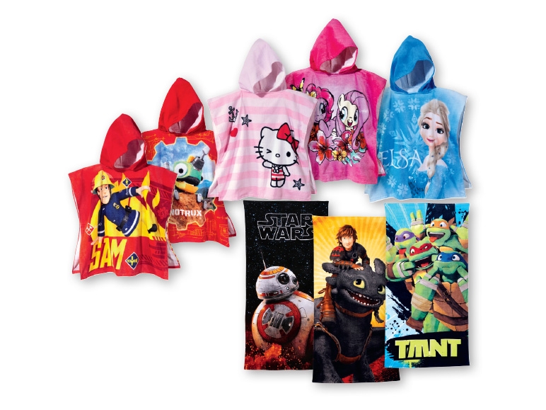 Kids' Character Poncho/ Beach Towel