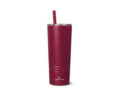 Crofton 24-oz. Stainless Steel Tumbler with Straw