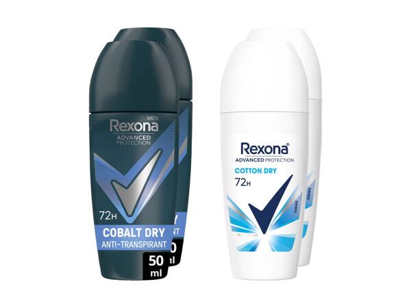 Déodorant roll-on Rexona, pack de 2
