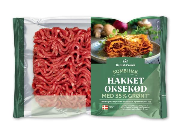 DANISH CROWN Hakket oksekød med 35 % grønt