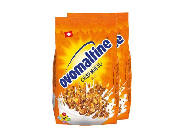 Crisp Muesli Ovomaltine Wander, pack de 2