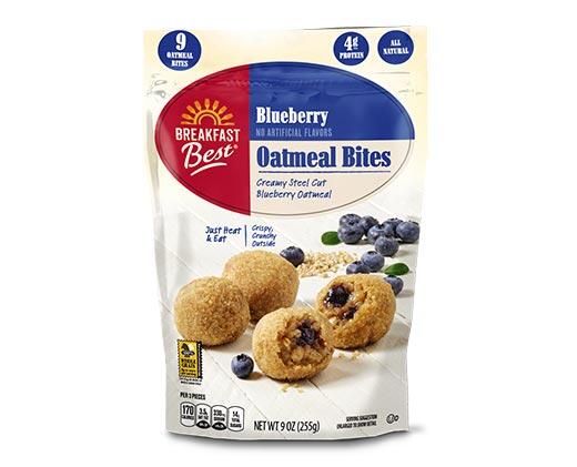 Breakfast Best 
 Oatmeal Balls Blueberry or Maple