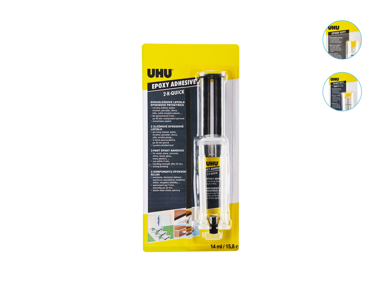 UHU Epoxy Repair Kit, Minis or Quick Epoxy Adhesive1