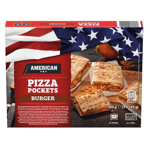 AMERICAN Pizza Pockets, Burger